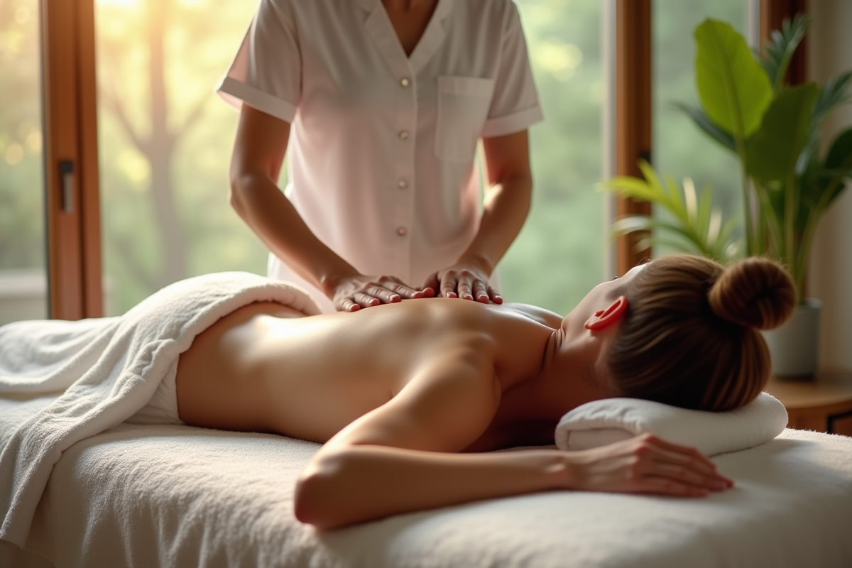 Spa relaxant avec massage professionnel apaisant